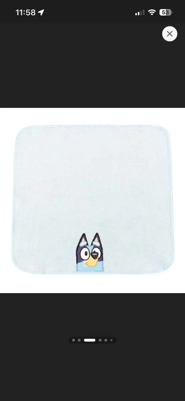 Bluey 5pk Kids Cotton Washcloths
